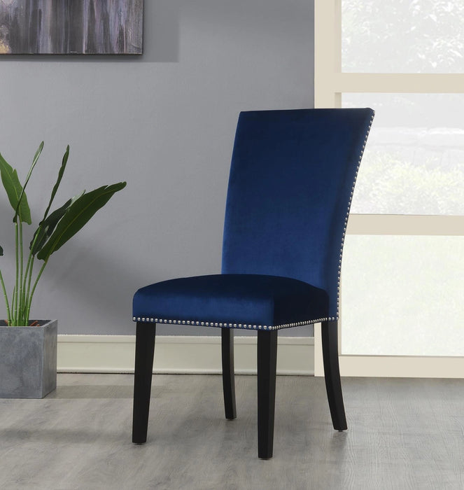 Blue Velvet Dining Chair (Price Per Chair/Moq 2)