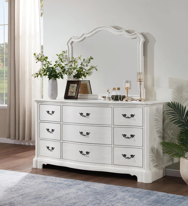 King Bed-Dresser-Mirror