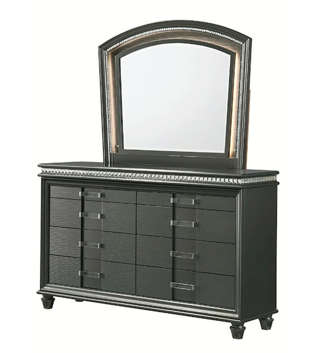 Crown Mark Furniture Adira 8 Drawer Dresser in Silver - Golden Home Furniture (Columbus, OH) - Multi Location