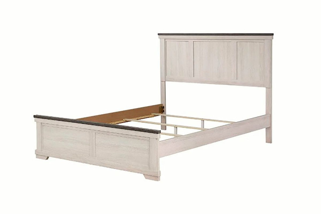 Crown Mark Furniture Leighton Queen Panel Bed in White B8180-Q - Golden Home Furniture (Columbus, OH) - Multi Location