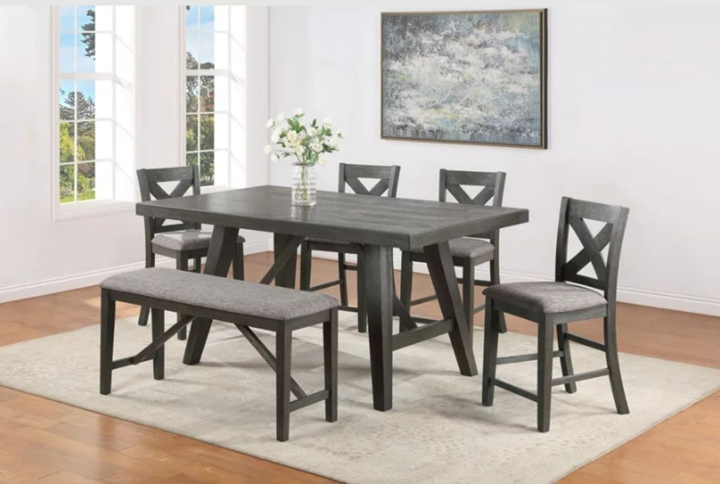 Crown Mark Furniture Rufus Bench in Dark Gray - Golden Home Furniture (Columbus, OH) - Multi Location