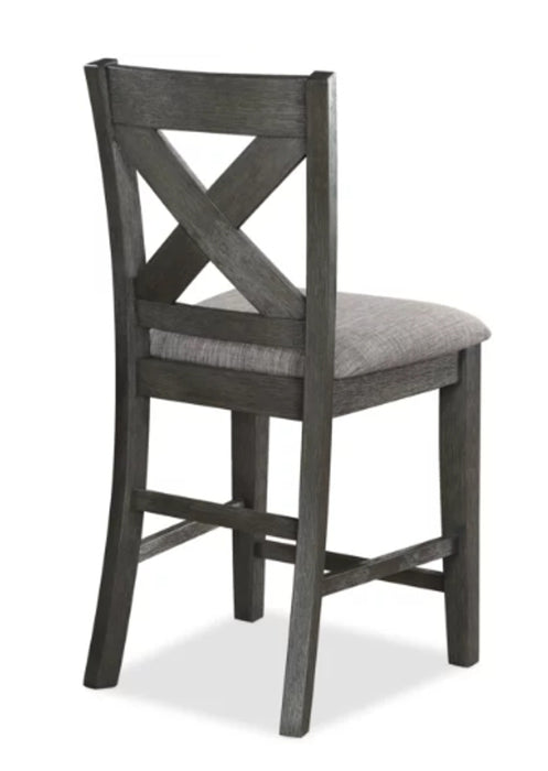 Crown Mark Furniture Rufus Counter Height Chair in Dark Gray (Set of 2) - Golden Home Furniture (Columbus, OH) - Multi Location