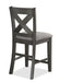 Crown Mark Furniture Rufus Counter Height Chair in Dark Gray (Set of 2) - Golden Home Furniture (Columbus, OH) - Multi Location