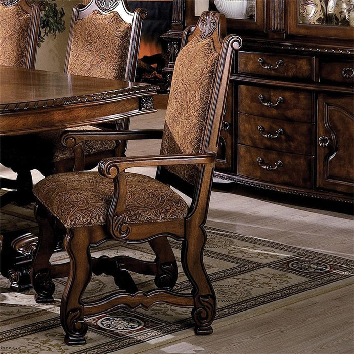 Crown Mark Neo Renaissance Dining Arm Chair in Warm Brown (Set of 2) 2401A - Golden Home Furniture (Columbus, OH) - Multi Location