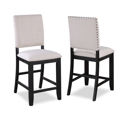 REGENT COUNTER HEIGHT CHAIR CHARCOAL BLACK - Golden Home Furniture (Columbus, OH) - Multi Location
