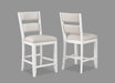 WENDY WHITE COUNTER HEIGHT CHAIR - Golden Home Furniture (Columbus, OH) - Multi Location