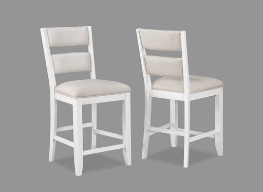 WENDY WHITE COUNTER HEIGHT CHAIR - Golden Home Furniture (Columbus, OH) - Multi Location