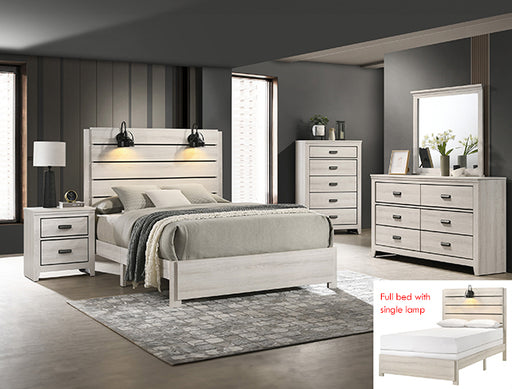 CARTER KG PLATFORM BED 1 BOX WHITE - Golden Home Furniture (Columbus, OH) - Multi Location