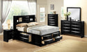 Crown Mark Furniture Emily Captain's Queen Bed in Black - Golden Home Furniture (Columbus, OH) - Multi Location
