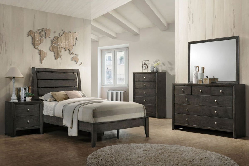 Crown Mark Furniture Evan Full Panel Bed in Grey - Golden Home Furniture (Columbus, OH) - Multi Location
