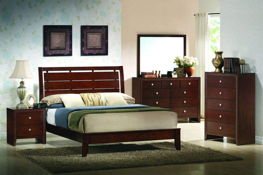 Crown Mark Furniture Evan Queen Bed in Warm Brown - Golden Home Furniture (Columbus, OH) - Multi Location