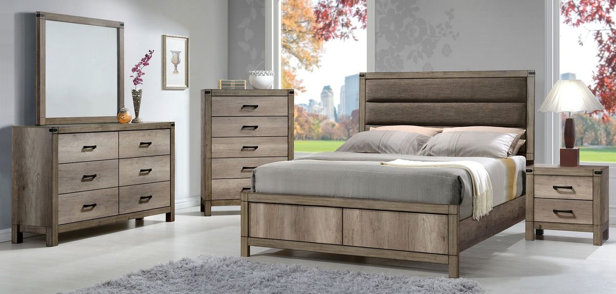 Crown Mark Furniture Matteo Queen Bed in Melamine - Golden Home Furniture (Columbus, OH) - Multi Location