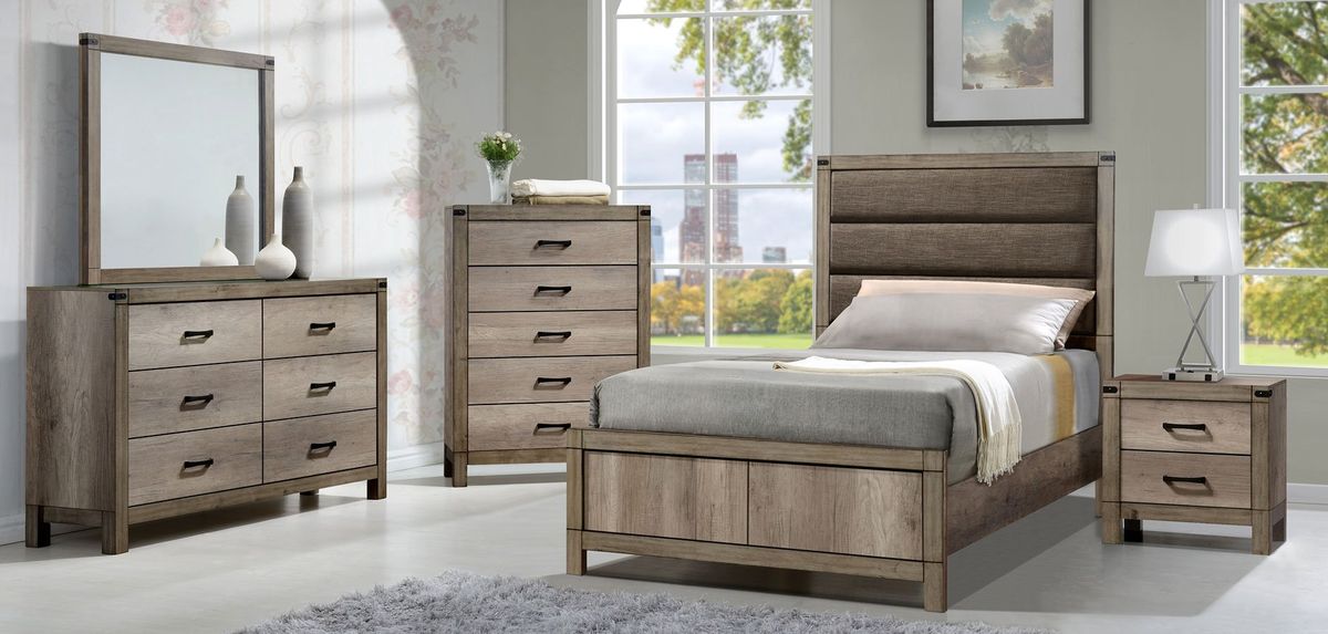 Crown Mark Furniture Matteo Twin Bed in Melamine - Golden Home Furniture (Columbus, OH) - Multi Location