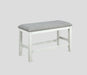 FULTON COUNTER HEIGHT BENCH WHITE - Golden Home Furniture (Columbus, OH) - Multi Location