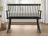 JERIMIAH SPINDLEBACK BENCH BLACK - Golden Home Furniture (Columbus, OH) - Multi Location