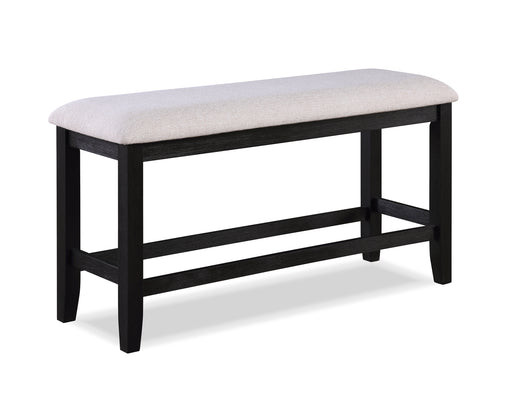 REGENT COUNTER HEIGHT BENCH CHARCOAL BLACK - Golden Home Furniture (Columbus, OH) - Multi Location