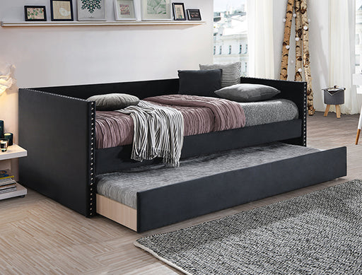SADIE DAYBED ARM BLACK VELVET - Golden Home Furniture (Columbus, OH) - Multi Location