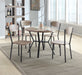 BLAKE 5PK ROUND DINING SET GREYWASH - Golden Home Furniture (Columbus, OH) - Multi Location