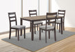 BRANSON 5PK DINETTE SET LIGHT BROWN - Golden Home Furniture (Columbus, OH) - Multi Location