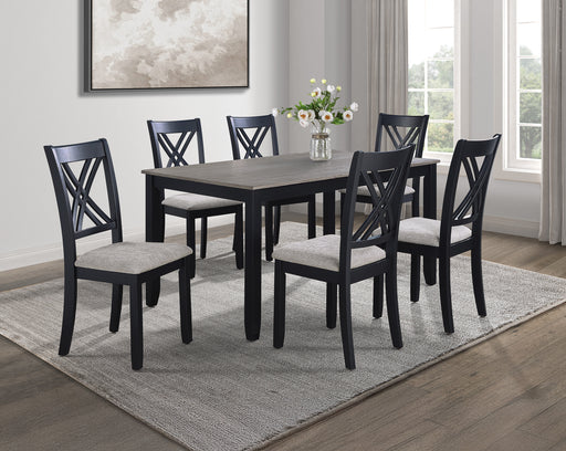 ELOISE 7-PC DINETTE SET LIGHT GREY - Golden Home Furniture (Columbus, OH) - Multi Location