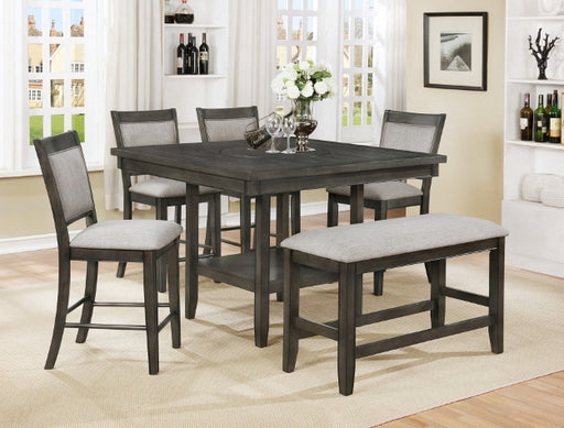 FULTON COUNTER HT. TABLE GREY - Golden Home Furniture (Columbus, OH) - Multi Location