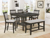 FULTON COUNTER HT. TABLE GREY - Golden Home Furniture (Columbus, OH) - Multi Location
