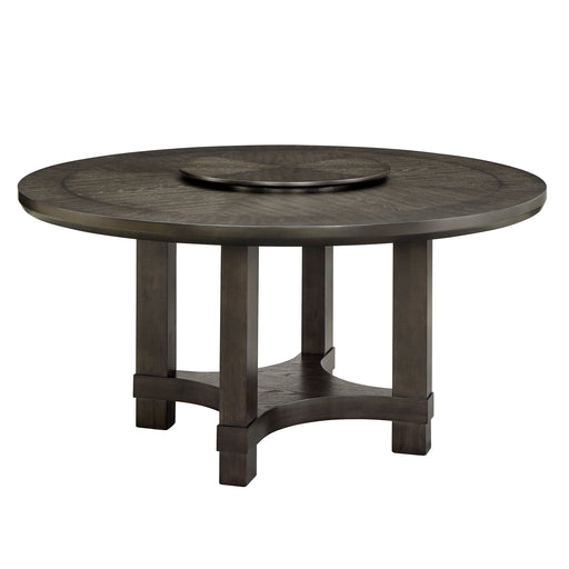 JEFFRIES ROUND TABLE W/LAZY SUSAN - Golden Home Furniture (Columbus, OH) - Multi Location