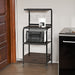 KITCHEN SHELF ON CASTERS BLACK - Golden Home Furniture (Columbus, OH) - Multi Location