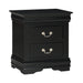 LOUIS PHILIP NIGHTSTAND BLACK - Golden Home Furniture (Columbus, OH) - Multi Location