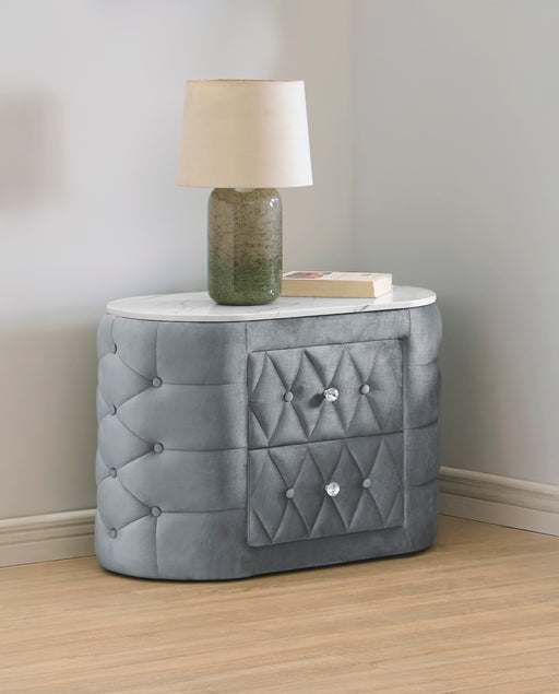 NATALIA NIGHTSTAND GREY - Golden Home Furniture (Columbus, OH) - Multi Location