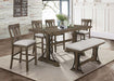 Crown Mark Quincy Counter Height Chair (Set of 2) in Light Brown 2831S-24 - Golden Home Furniture (Columbus, OH) - Multi Location