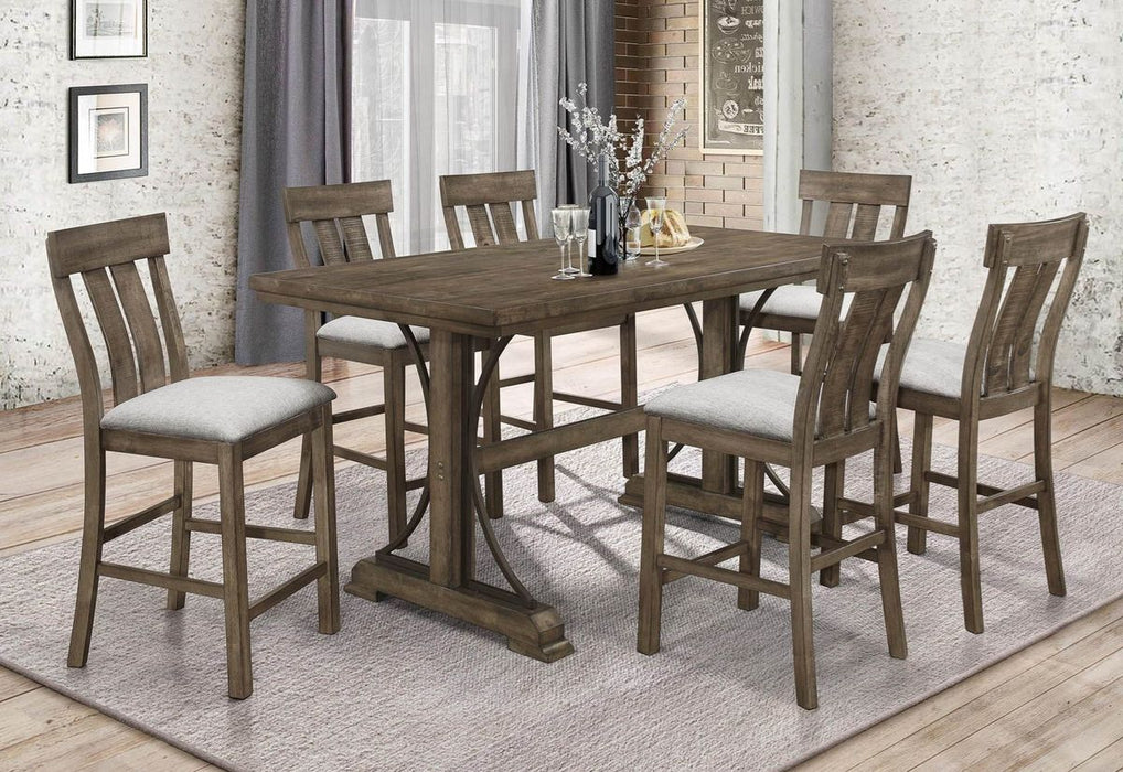 Crown Mark Quincy Counter Height Chair (Set of 2) in Light Brown 2831S-24 - Golden Home Furniture (Columbus, OH) - Multi Location
