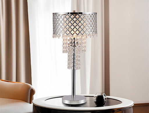 CRYSTAL ON MESH TABLE LAMP 24 H - Golden Home Furniture (Columbus, OH) - Multi Location
