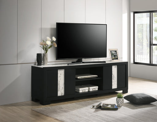 RANGLEY TV STAND - BLACK - Golden Home Furniture (Columbus, OH) - Multi Location
