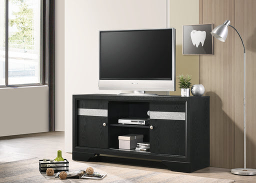 REGATA TV STAND BLACK/SILVER - Golden Home Furniture (Columbus, OH) - Multi Location