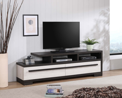 REMINGTON TV STAND CHALK/EBONY - Golden Home Furniture (Columbus, OH) - Multi Location