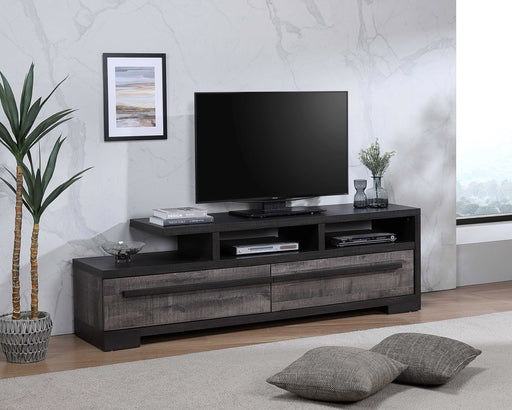 REMINGTON TV STAND GRAY/EBONY - Golden Home Furniture (Columbus, OH) - Multi Location