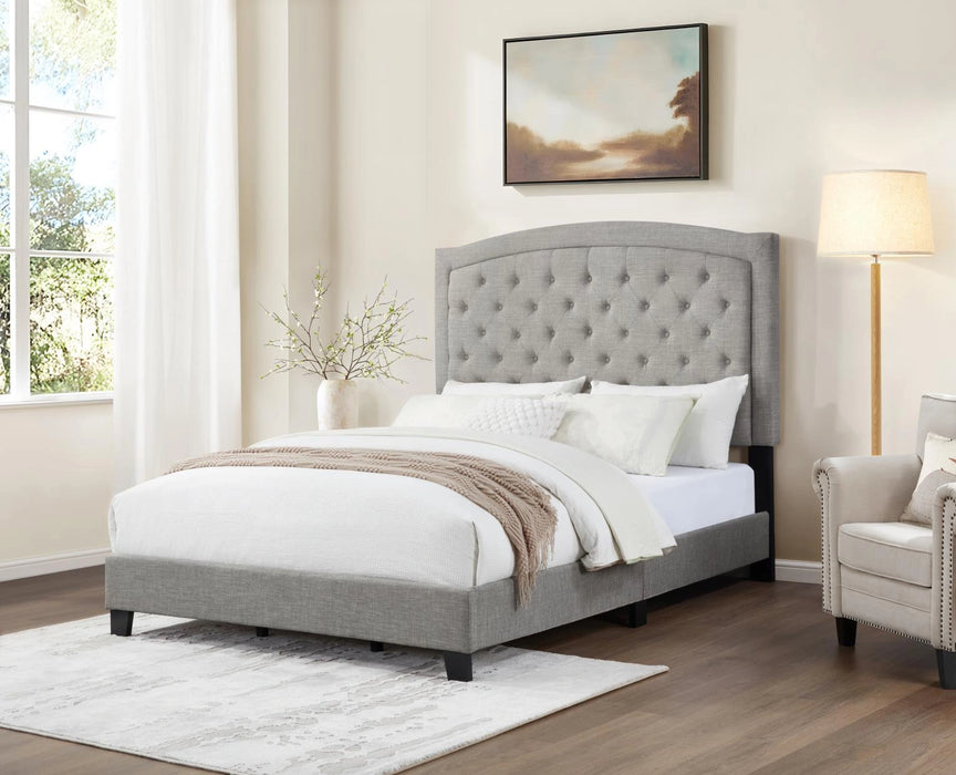 Light Gray Queen Bed