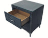 Crown Mark Furniture Lucinda 2 Drawer Nightstand in Gray - Golden Home Furniture (Columbus, OH) - Multi Location