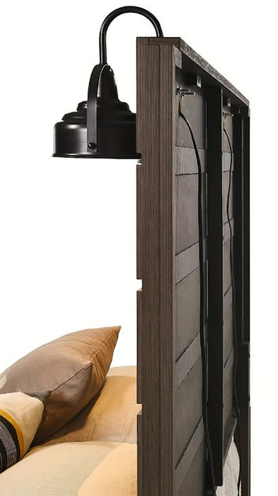 Crown Mark Furniture Carter Full Platform Bed in Brown - Golden Home Furniture (Columbus, OH) - Multi Location