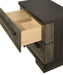 Crown Mark Furniture Remington 2 Drawer Nightstand in Brown - Golden Home Furniture (Columbus, OH) - Multi Location
