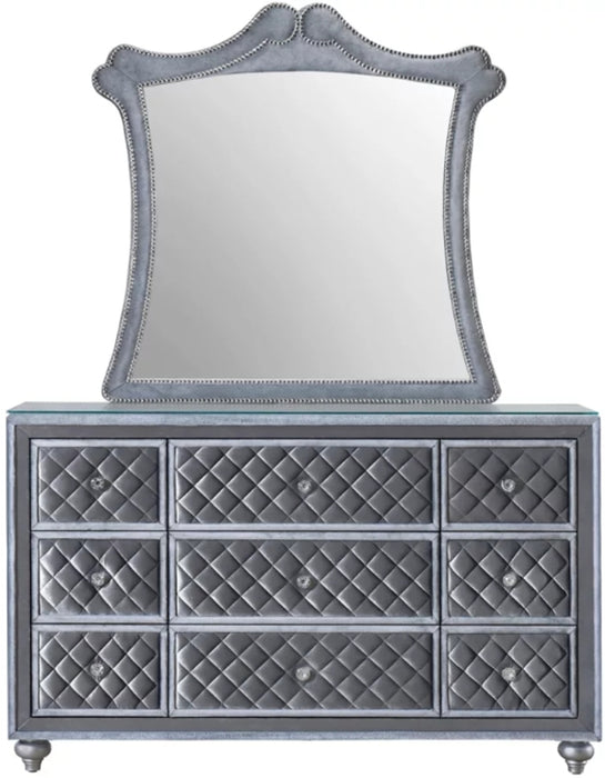 Crown Mark Furniture Voltare Mirror in Dark Grey - Golden Home Furniture (Columbus, OH) - Multi Location
