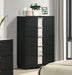 Crown Mark Furniture Rangley 5 Drawer Chest in Black - Golden Home Furniture (Columbus, OH) - Multi Location