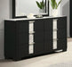 Crown Mark Furniture Rangley 6 Drawer Dresser in Black - Golden Home Furniture (Columbus, OH) - Multi Location