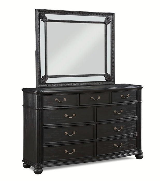 Crown Mark Furniture Kingsbury Dresser Mirror in Black - Golden Home Furniture (Columbus, OH) - Multi Location