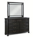 Crown Mark Furniture Kingsbury Dresser Mirror in Black - Golden Home Furniture (Columbus, OH) - Multi Location