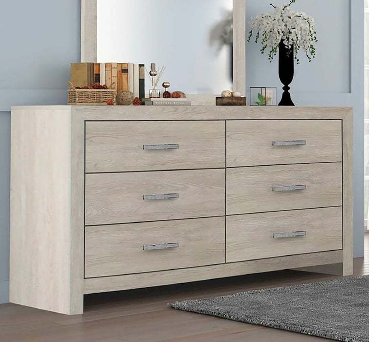 Crown Mark Furniture Jaylen 6 Drawer Dresser in Gray - Golden Home Furniture (Columbus, OH) - Multi Location