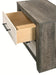 Crown Mark Furniture Rhett 2 Drawer Nightstand in Gray - Golden Home Furniture (Columbus, OH) - Multi Location
