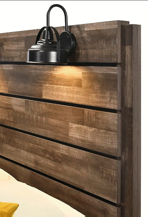 Crown Mark Furniture Carter Full Platform Bed in Brown - Golden Home Furniture (Columbus, OH) - Multi Location