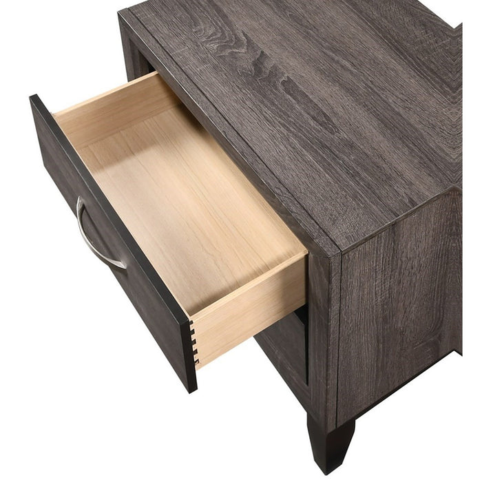 Crown Mark Akerson 2 Drawer Nightstand in Grey - Golden Home Furniture (Columbus, OH) - Multi Location
